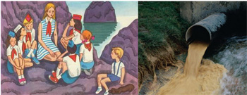 Нечистоты текут в лагерь «Балтиец»